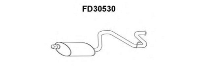VENEPORTE fd30530 -  Глушитель выхлопных газов конечный