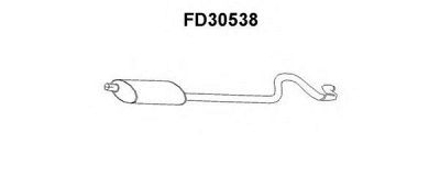 VENEPORTE fd30538 -  Глушитель выхлопных газов конечный