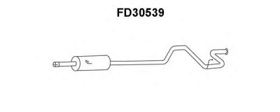 VENEPORTE fd30539 -  Глушитель выхлопных газов конечный