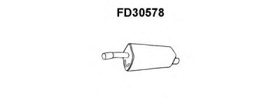VENEPORTE fd30578 -  Глушитель выхлопных газов конечный