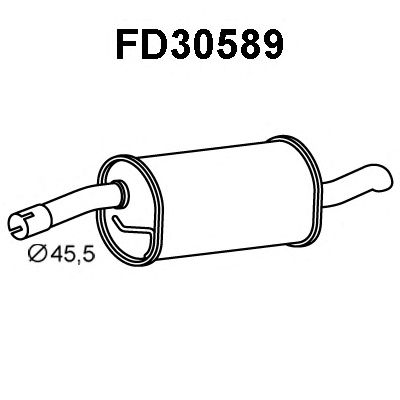 VENEPORTE fd30589 -  Глушитель выхлопных газов конечный
