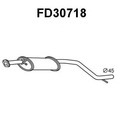 VENEPORTE fd30718 -  Предглушитель выхлопных газов