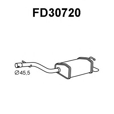 VENEPORTE fd30720 -  Глушитель выхлопных газов конечный