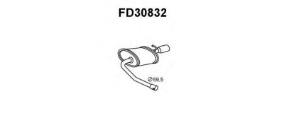 VENEPORTE fd30832 -  Глушитель выхлопных газов конечный