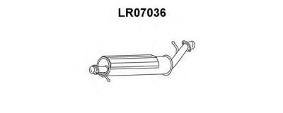 VENEPORTE lr07036 -  Предглушитель выхлопных газов