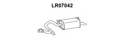 VENEPORTE lr07042 -  Глушитель выхлопных газов конечный