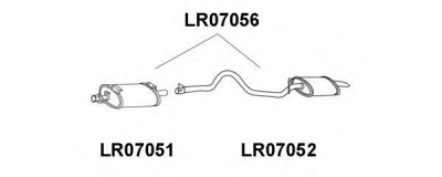 VENEPORTE lr07052 -  Глушитель выхлопных газов конечный