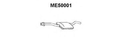 VENEPORTE me50001 -  Средний глушитель выхлопных газов
