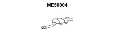 VENEPORTE me50004 -  Средний глушитель выхлопных газов