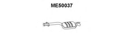 VENEPORTE me50037 -  Средний глушитель выхлопных газов