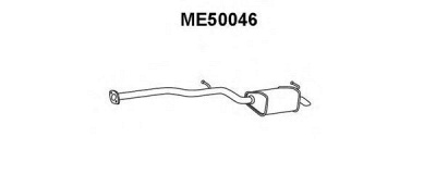 VENEPORTE me50046 -  Глушитель выхлопных газов конечный