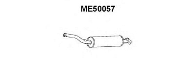 VENEPORTE me50057 -  Глушитель выхлопных газов конечный