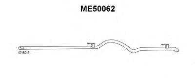 VENEPORTE me50062 -  Труба выхлопного газа