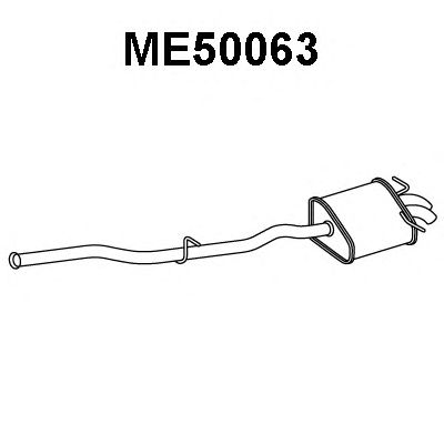 VENEPORTE me50063 -  Глушитель выхлопных газов конечный