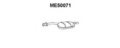 VENEPORTE me50071 -  Средний глушитель выхлопных газов