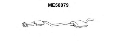 VENEPORTE me50079 -  Средний глушитель выхлопных газов