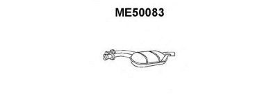VENEPORTE me50083 -  Средний глушитель выхлопных газов