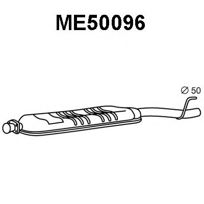 VENEPORTE me50096 -  Средний глушитель выхлопных газов