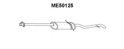 VENEPORTE me50125 -  Глушитель выхлопных газов конечный