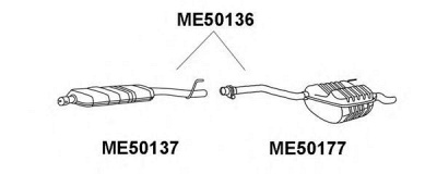 VENEPORTE me50137 -  Предглушитель выхлопных газов