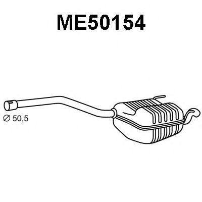 VENEPORTE me50154 -  Глушитель выхлопных газов конечный