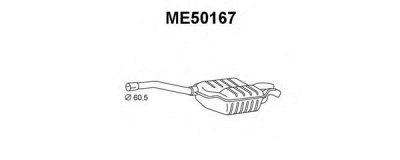 VENEPORTE me50167 -  Глушитель выхлопных газов конечный