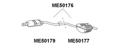 VENEPORTE me50176 -  Глушитель выхлопных газов конечный