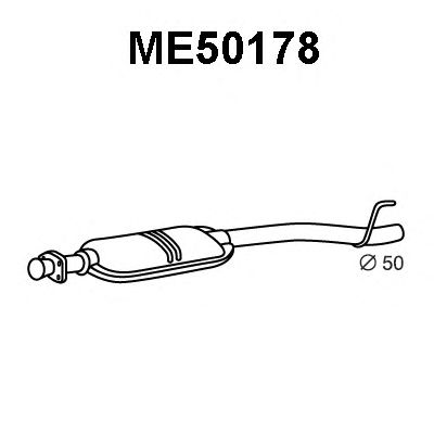 VENEPORTE me50178 -  Предглушитель выхлопных газов