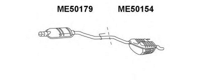 VENEPORTE me50179 -  Предглушитель выхлопных газов