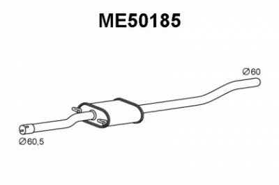 VENEPORTE me50185 -  Предглушитель выхлопных газов