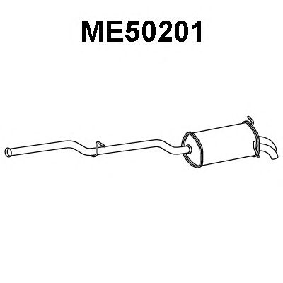 VENEPORTE me50201 -  Глушитель выхлопных газов конечный
