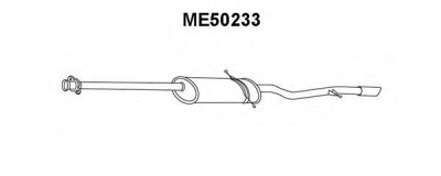 VENEPORTE me50233 -  Глушитель выхлопных газов конечный