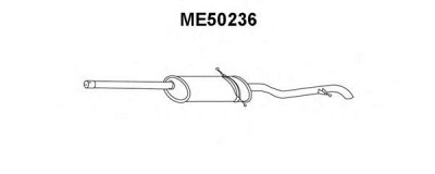 VENEPORTE me50236 -  Глушитель выхлопных газов конечный
