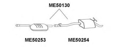 VENEPORTE me50253 -  Предглушитель выхлопных газов