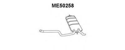 VENEPORTE me50258 -  Глушитель выхлопных газов конечный