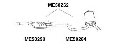 VENEPORTE me50264 -  Глушитель выхлопных газов конечный