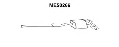 VENEPORTE me50266 -  Глушитель выхлопных газов конечный
