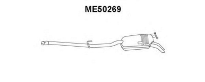 VENEPORTE me50269 -  Глушитель выхлопных газов конечный