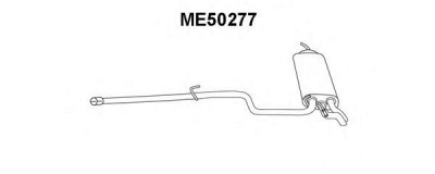 VENEPORTE me50277 -  Глушитель выхлопных газов конечный