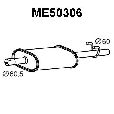 VENEPORTE me50306 -  Глушитель выхлопных газов конечный