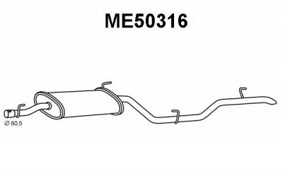 VENEPORTE me50316 -  Глушитель выхлопных газов конечный