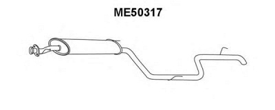 VENEPORTE me50317 -  Глушитель выхлопных газов конечный