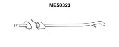 VENEPORTE me50323 -  Глушитель выхлопных газов конечный