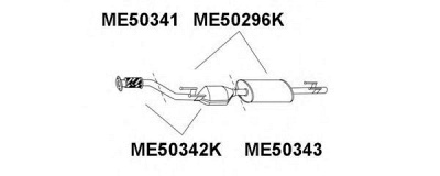 VENEPORTE me50343 -  Глушитель выхлопных газов конечный