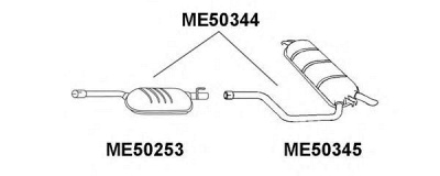 VENEPORTE me50344 -  Глушитель выхлопных газов конечный