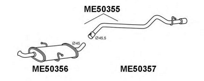 VENEPORTE me50355 -  Глушитель выхлопных газов конечный