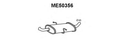 VENEPORTE me50356 -  Глушитель выхлопных газов конечный