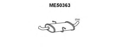 VENEPORTE me50363 -  Предглушитель выхлопных газов