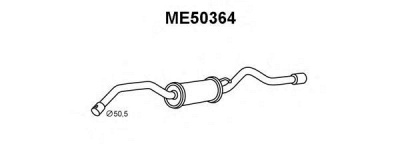 VENEPORTE me50364 -  Глушитель выхлопных газов конечный