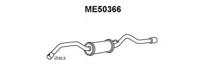VENEPORTE me50366 -  Глушитель выхлопных газов конечный